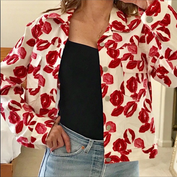 Territories Jackets & Blazers - TERRITORIES Red Lips Jacket  (SZ 12)